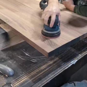 Finishing Up Some Walnut Counter Tops #shorts #woodworking