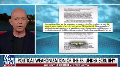 Steve Hilton criticizes the top brass of the FBI for alleged "election interference" and calls for action