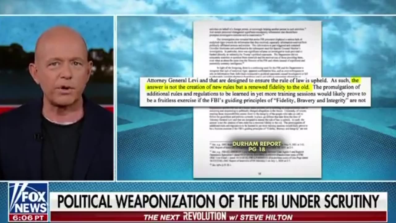Steve Hilton criticizes the top brass of the FBI for alleged "election interference" and calls for action
