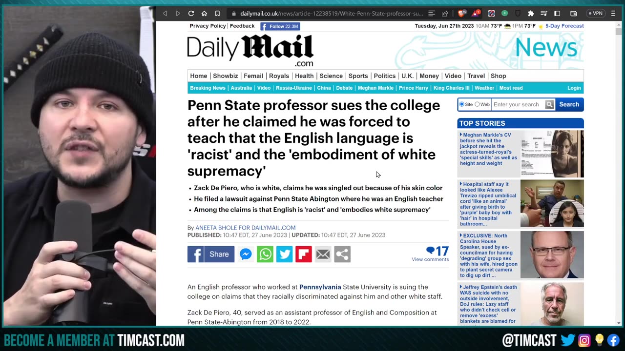 White Man CRIES After Cops Arrest Black Man For THREATENING HIM With Knife, FEARS Being Racist