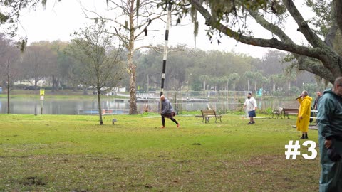 2024 Mount Dora Scottish Highland Festival Athlete Charles Fay Caber Toss Hat Trick #youtubeshort