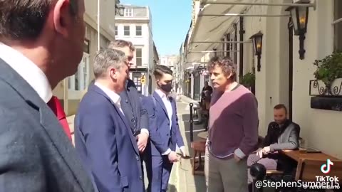 KEIR STARMER IS NOT POPULAR WHEREVER HE GOES. "GET OUT OF MY PUB"