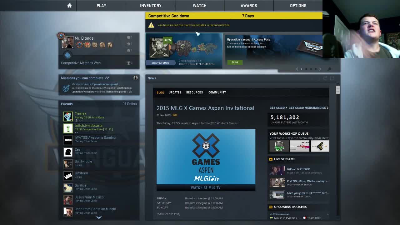 BANNED BY VALVE OWNER MR.GABEN?! CSGO