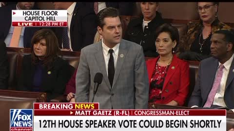 Matt Gaetz Wages War On McCarthy from the House Floor