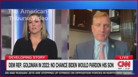 CNN Host Roasts Dem Rep, Plays Clip to His Face of Him Saying Biden Would Never Pardon Hunter