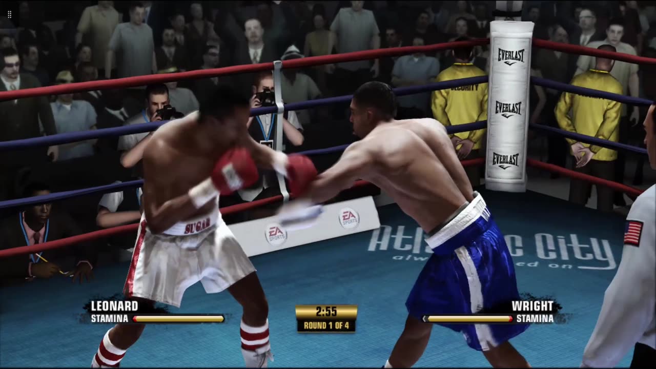 FIGHT NIGHT CHAMPION/LEONARD VS WRIGHT /FANTASY SUPER FIGHT CPU VS CPU