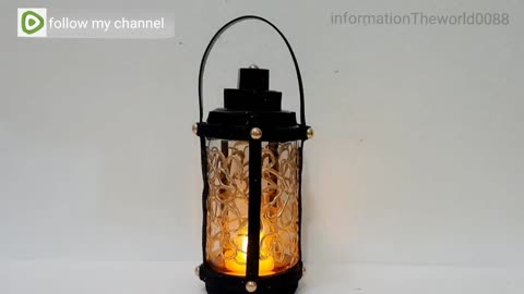 Beautiful Lamp Make At Home