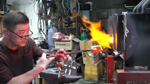 Korea's best handmade knife master. Knife making process