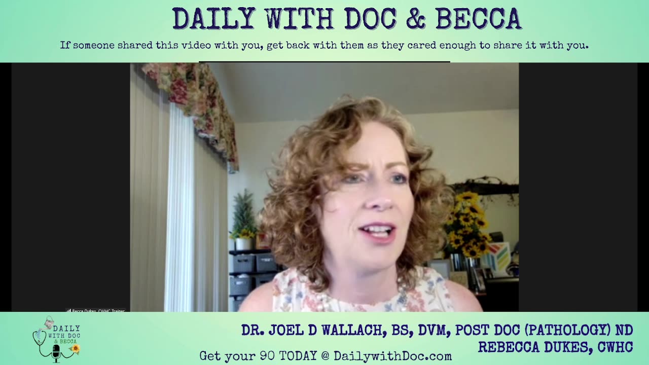 Dr. Joel Wallach - Increasing minerals in plants and why - Daily with Doc and Becca 7/31/23