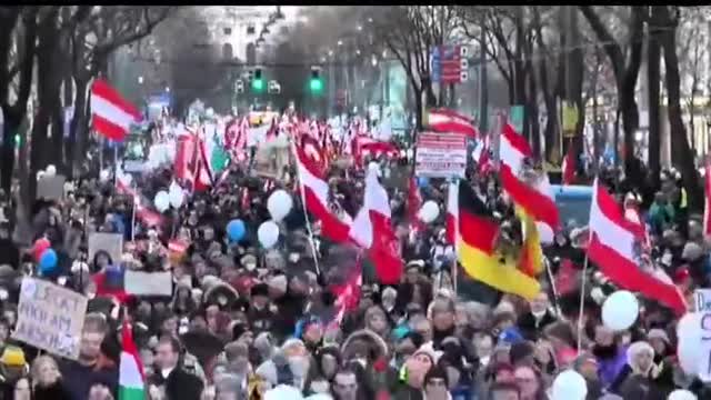 A sea of people as Austria hits the streets in protest against covid tyranny