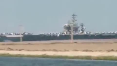 USS Dwight D. Eisenhower (CVN-69) Enters the Middle East through the Red Sea.