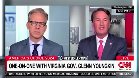 Youngkin schools Tapper on DOJ trying to stop Virginia from stopping illegals