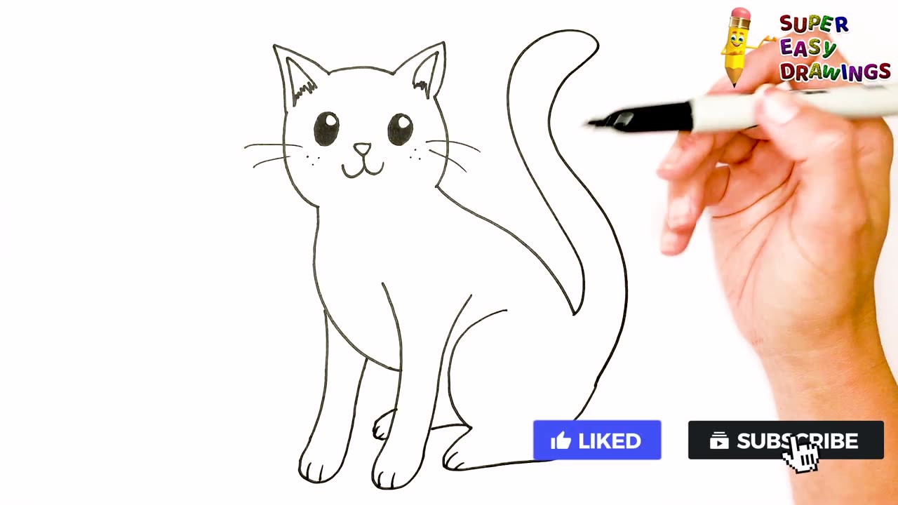 How to draw a cat