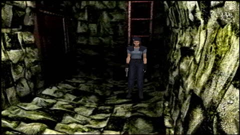 Resident Evil Director's Cut - Jill - Courtyard-Mansion (Barry final)