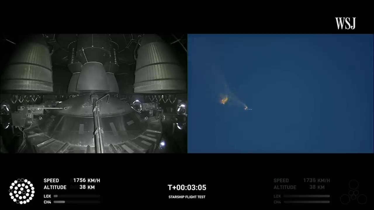 Starship Explosion Video_ Watch Elon Musk_s Rocket Explode After Launch _ WSJ