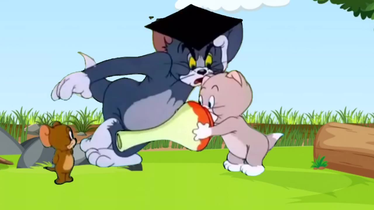 First Part of Tom and Jerry Jerry befriends someone new.