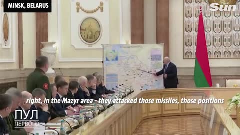 Belarus leader Lukashenko shows off map of Russia's 'special operation' in Ukraine