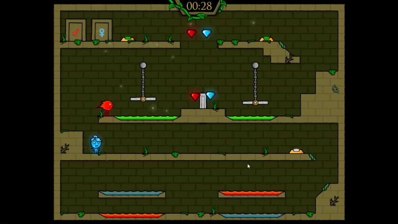 Fire Boy & Water Girl The Forest Temple Gameplay