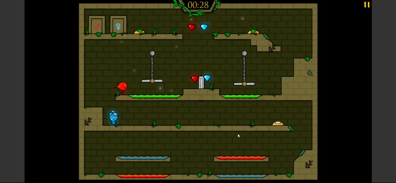 Fire Boy Water Girl The Forest Temple Gameplay