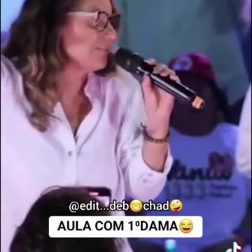 A primeira dama dando aula ao Pulha