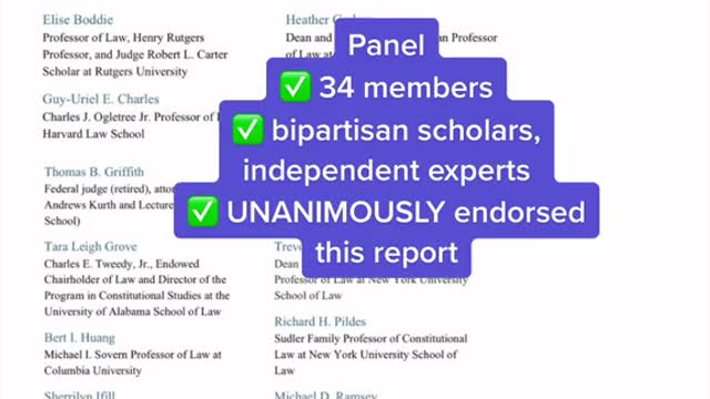 New report from the Presidential bipartisan Panel on SCOTUS