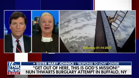 Nun tells Tucker how she stopped a burglary