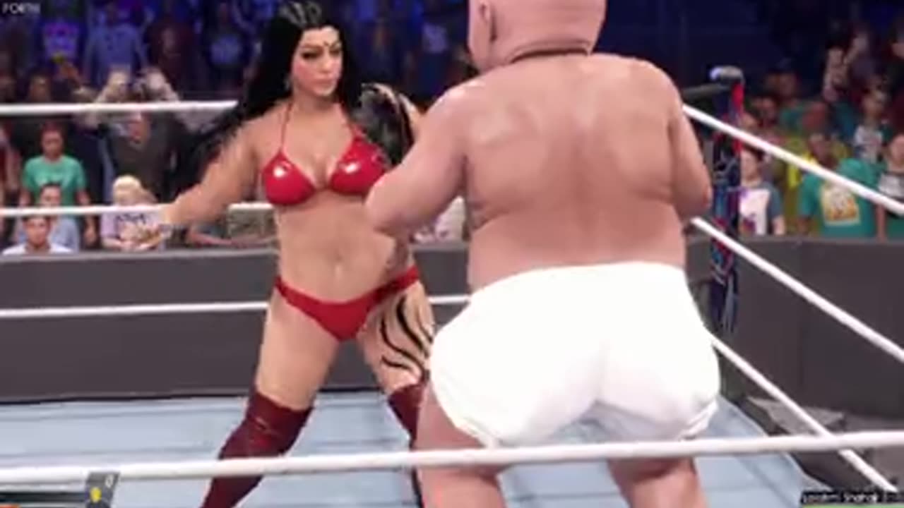 Big boy versus Bollywood queen wwe