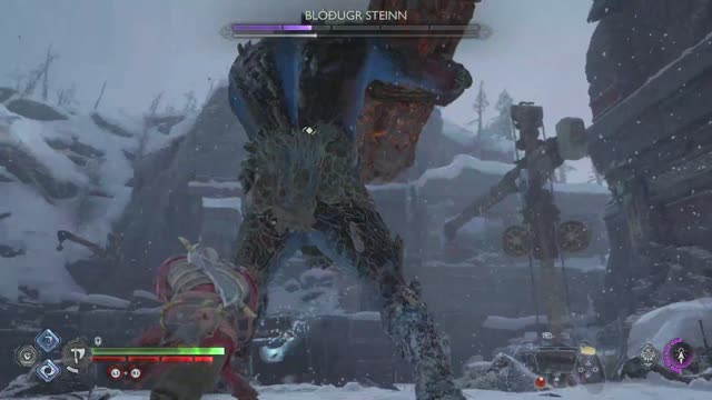 Kratos Vs Blodugr Steinn Boss Fight Give Me God Of War Difficulty GOD OF WAR RAGNAROK Blodugr Steinn