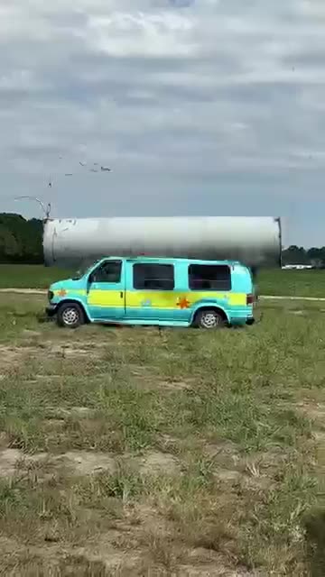 Metal pipe v school bus
