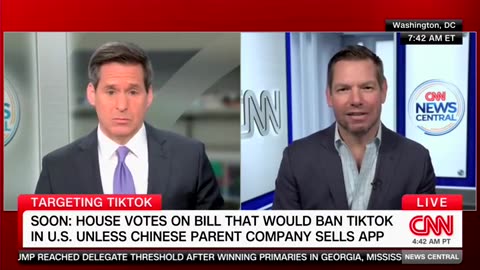 Eric Swalwell (Fang Fang’s boyfriend) doesn’t want to ban communist China’s tiktok platform.