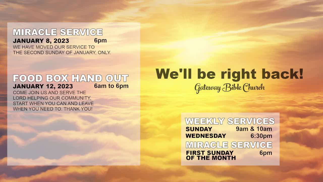 The Word Must Prevail (Pastor Tony Frazee) Gateway Bible Church 630pm 2022-12-28