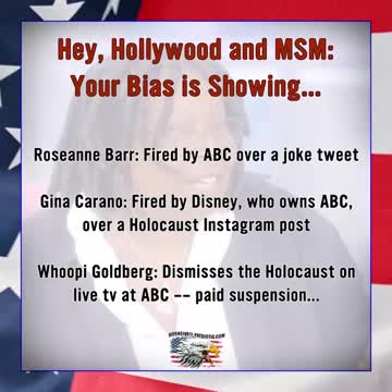 Hey, Hollywood and MSM, Your Bias is Showing...