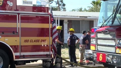 Massive Blaze Engulfs Home on Carpenter Drive in Las Vegas