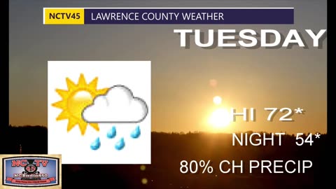 NCTV45 LAWRENCE COUNTY 45 WEATHER TUESDAY APRIL 9 2024