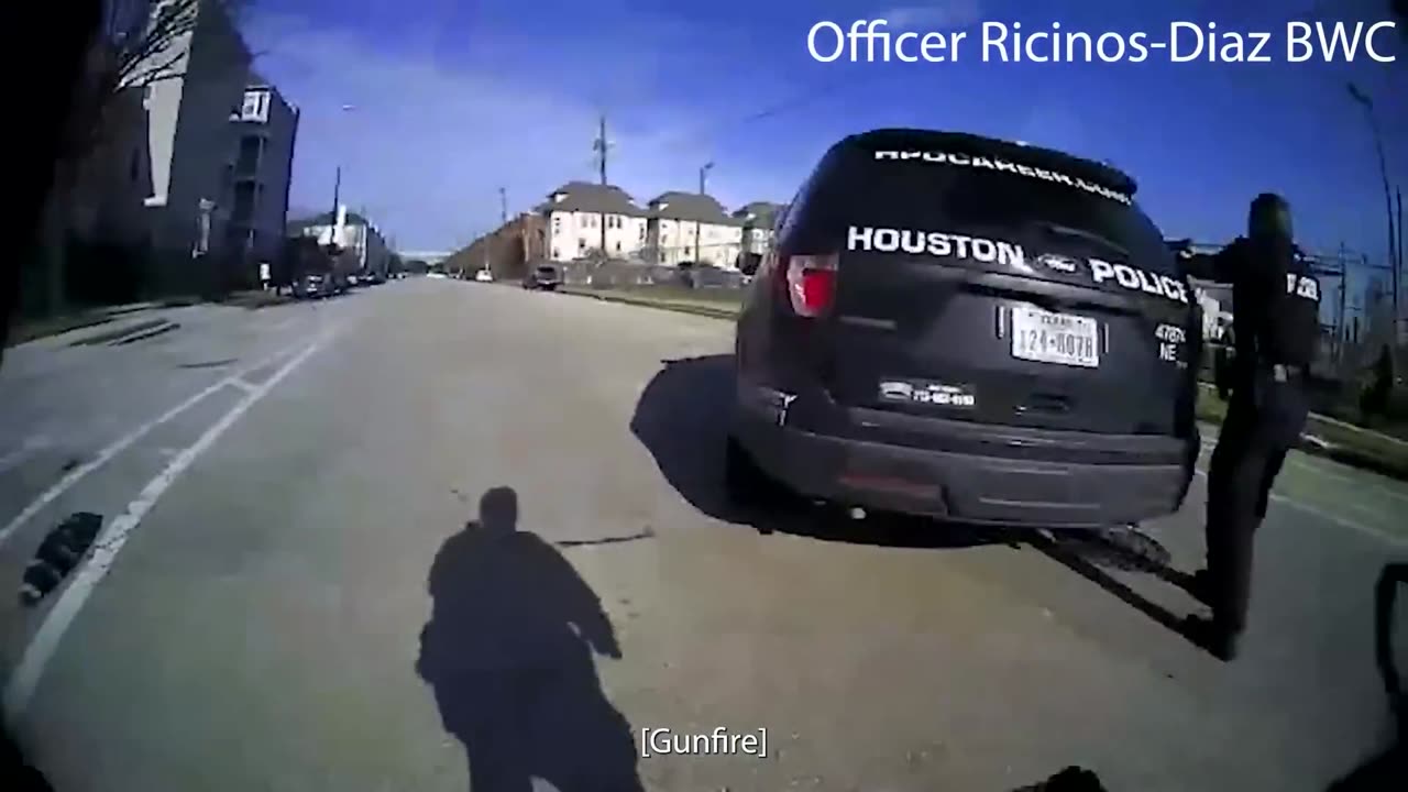 Houston Police Shootout: Body cam footage of three officers shot