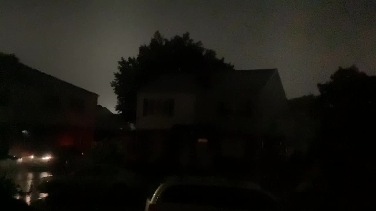 Lightning and wind