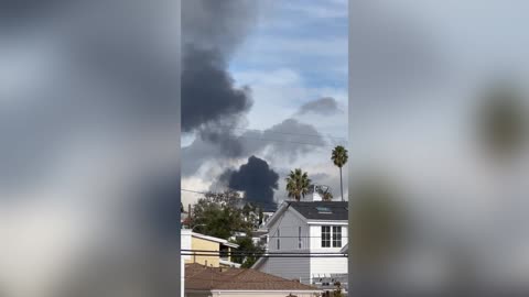 FIRE ALARMED: California Residents Concerned As Black Smoke Rises From A Local Refinery