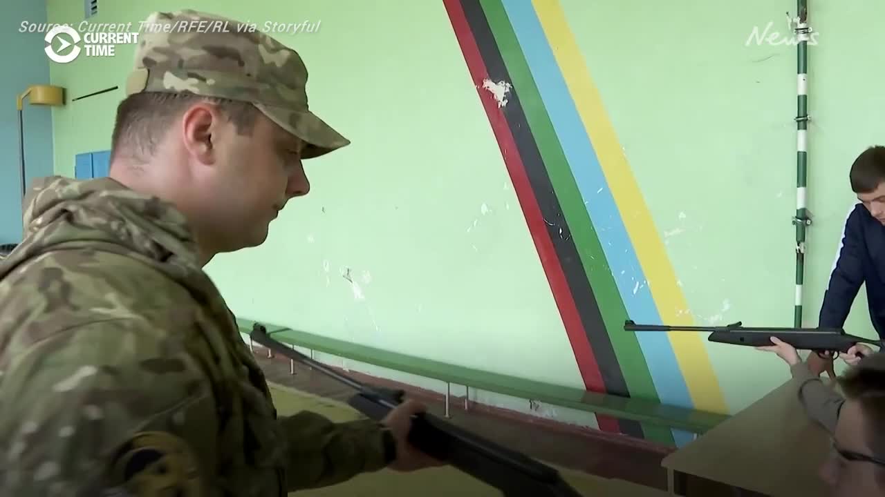 Ukraine teens learn how to shoot in self-defense classes as Russian war continues