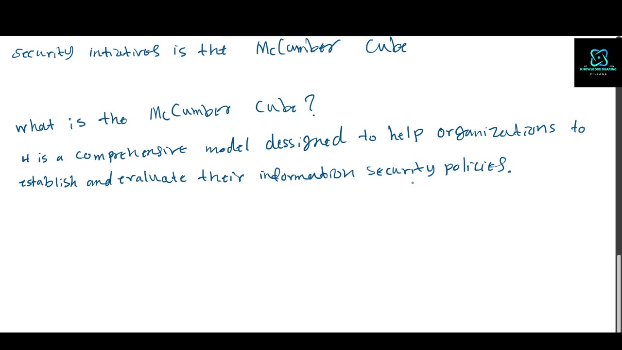 Understanding the McCumber Cube; A key Framework in Cybersecurity: Ep.1