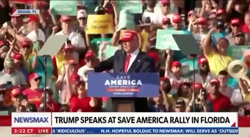 Crowd Goes Wild With Trump's Latest Ron DeSantis Comments At His Save America Rally