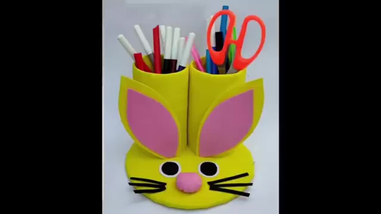 Pen pencil holder | best out of waste from plastic bottle | how to make pen pencil holder |