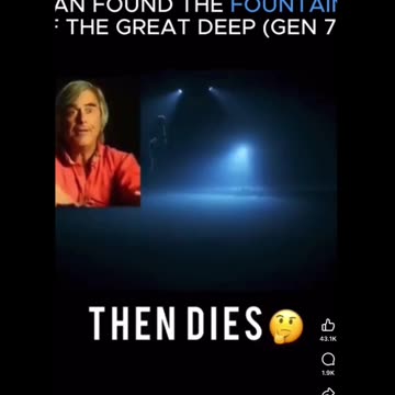 There is an ocean under the ocean, I’m telling you this is the Truman show.