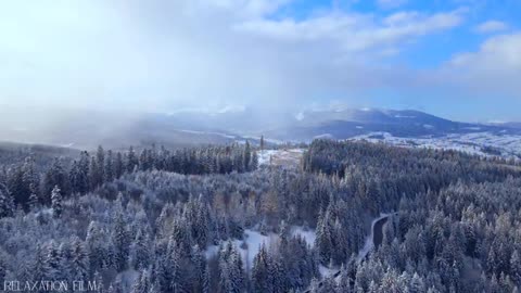 Snow Winter 4K Relaxation Film Meditation Relaxing Music