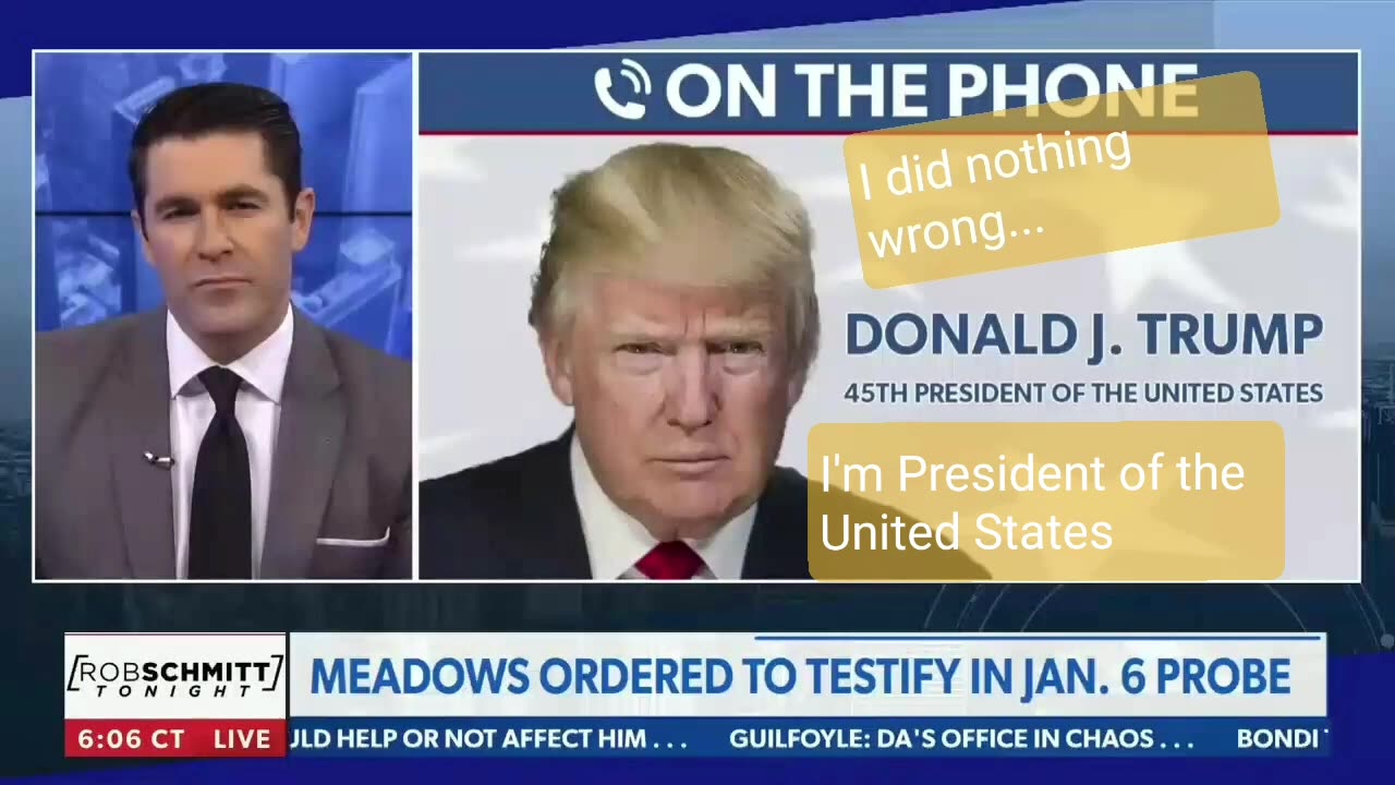 "I did nothing wrong 💙 I'M PRESIDENT of the United States"🇺🇸🇺🇸