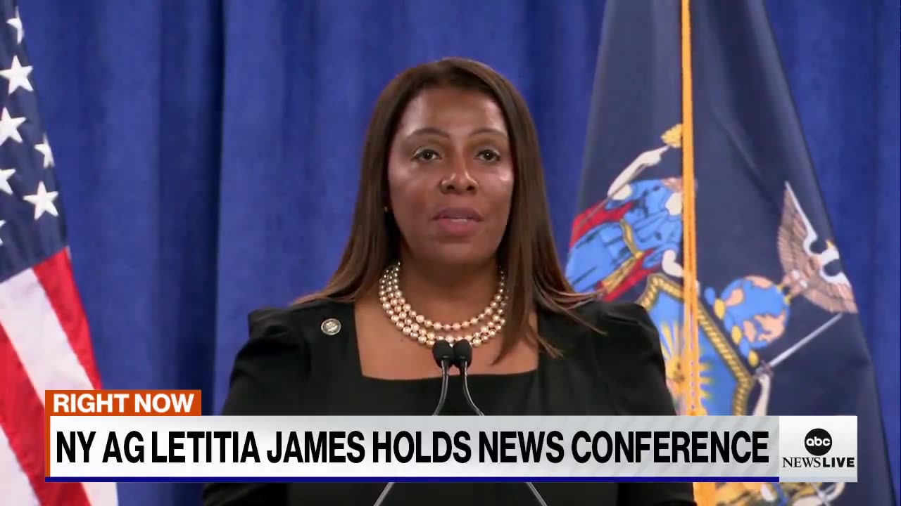 New York AG Letitia James outlines the judgement in the civil fraud trial of former Pres. Trump