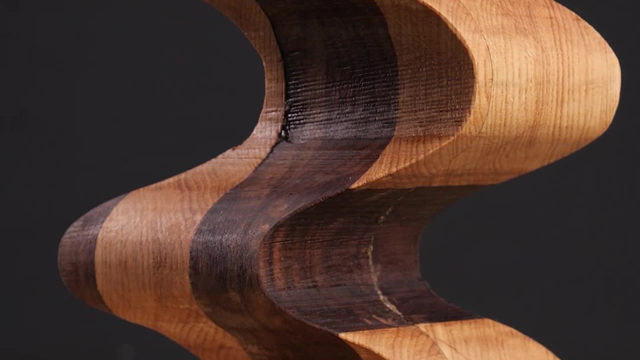 Turning a Wooden Log Into a Funky Shape