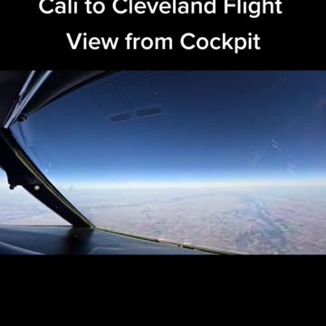Cali to Cleveland timelapse from the cockpit