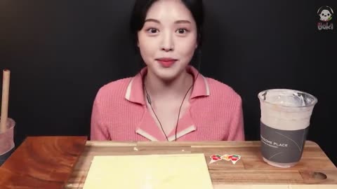 SUB)Strawberry Dessert Party! Chocolate Cheese Cake Mukbang Asmr Real Sound