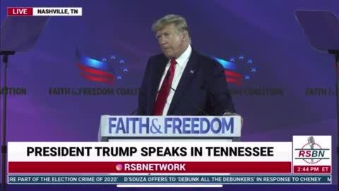 President Trump - We are fighting a spiritual battle