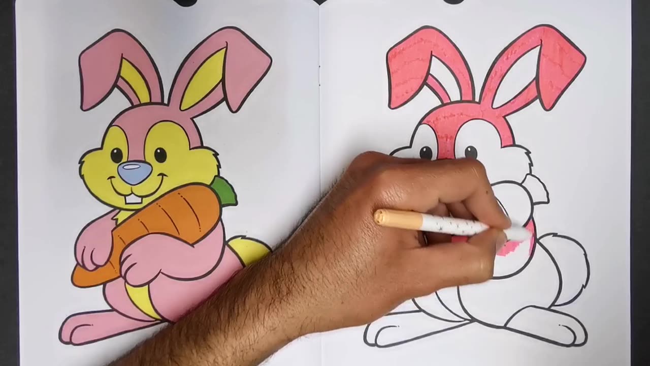 My first coloring Book: Rabbit coloring